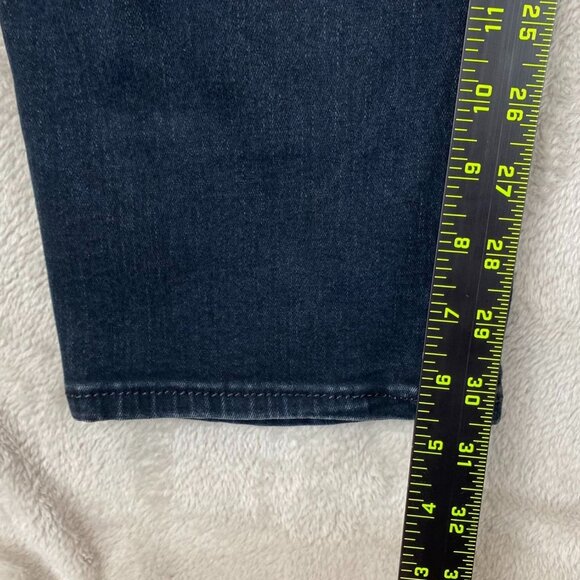 Levis Womens Jeans Size 16W Skinny Ankle Stretch Casual Blue Denim Dark Wash - Picture 3 of 15